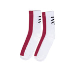 Burgundy stripe socks